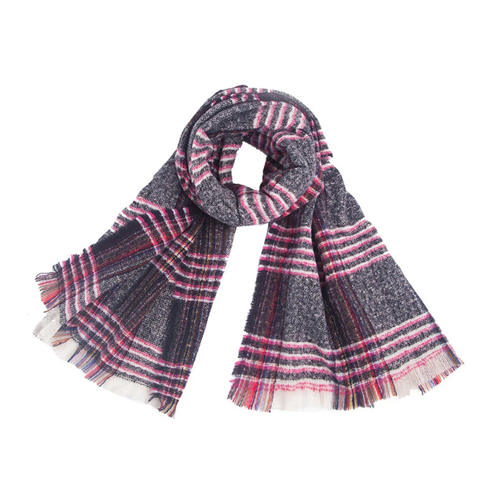 Hot 2019 New Spring Winter Scarf For Women Plaid Warm Cashmere Scarves Shawls Female Wraps Blanket Lady 919