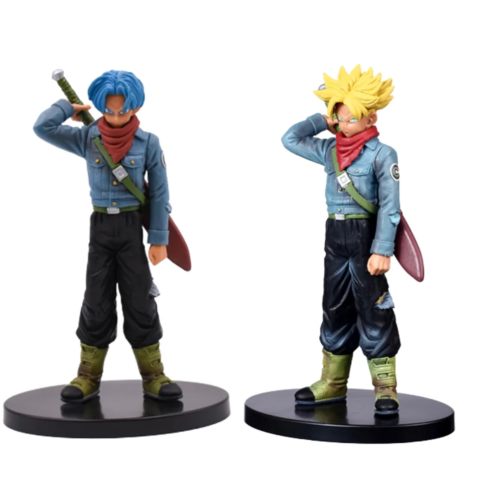 Dragon Ball Super Trunks The Super Warriors Vol.1 Anime Action Figures Super Saiyan Trunks Vegeta Goku Figurine Model DBZ Doll