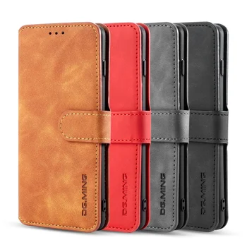 

DG.Ming Phone case Retro Flip Wallet ID Card Leather for Samsung Galaxy S7 Edge S8 Plus S9 Plus S10 Plus S10 E S10 5G Cover