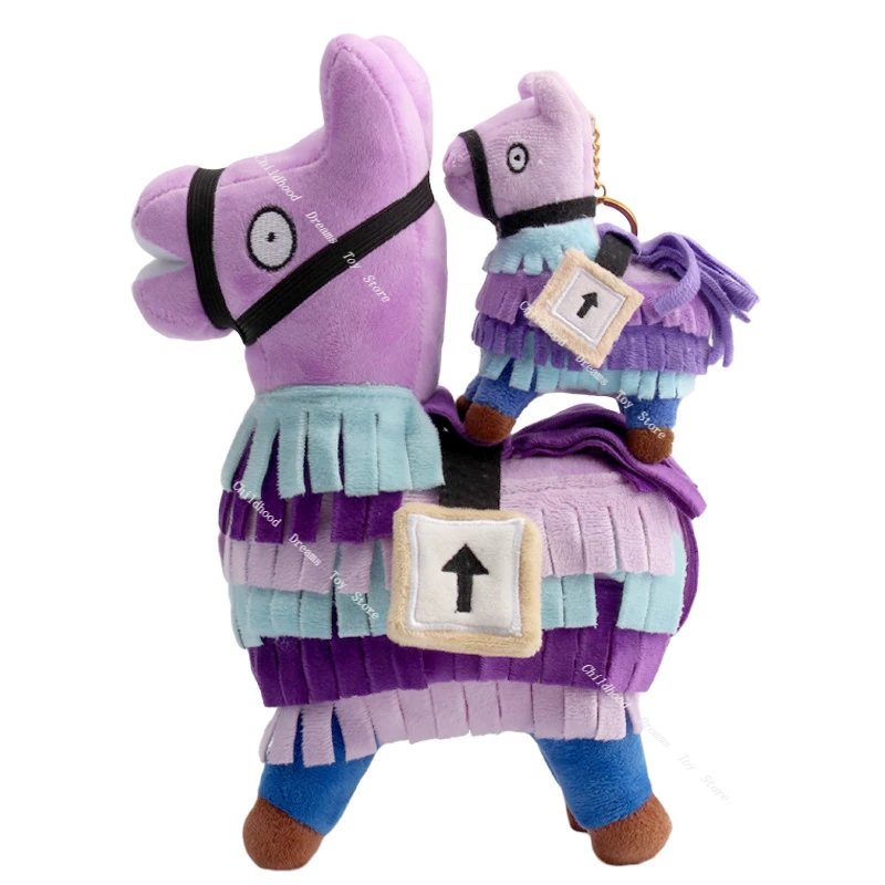 New 20cm Fortnite Game Figure Model Plush Toy Troll Stash Llama Soft Alpaca Rainbow Horse Stuffed Toys Kids Birthday Gifts | Игрушки и
