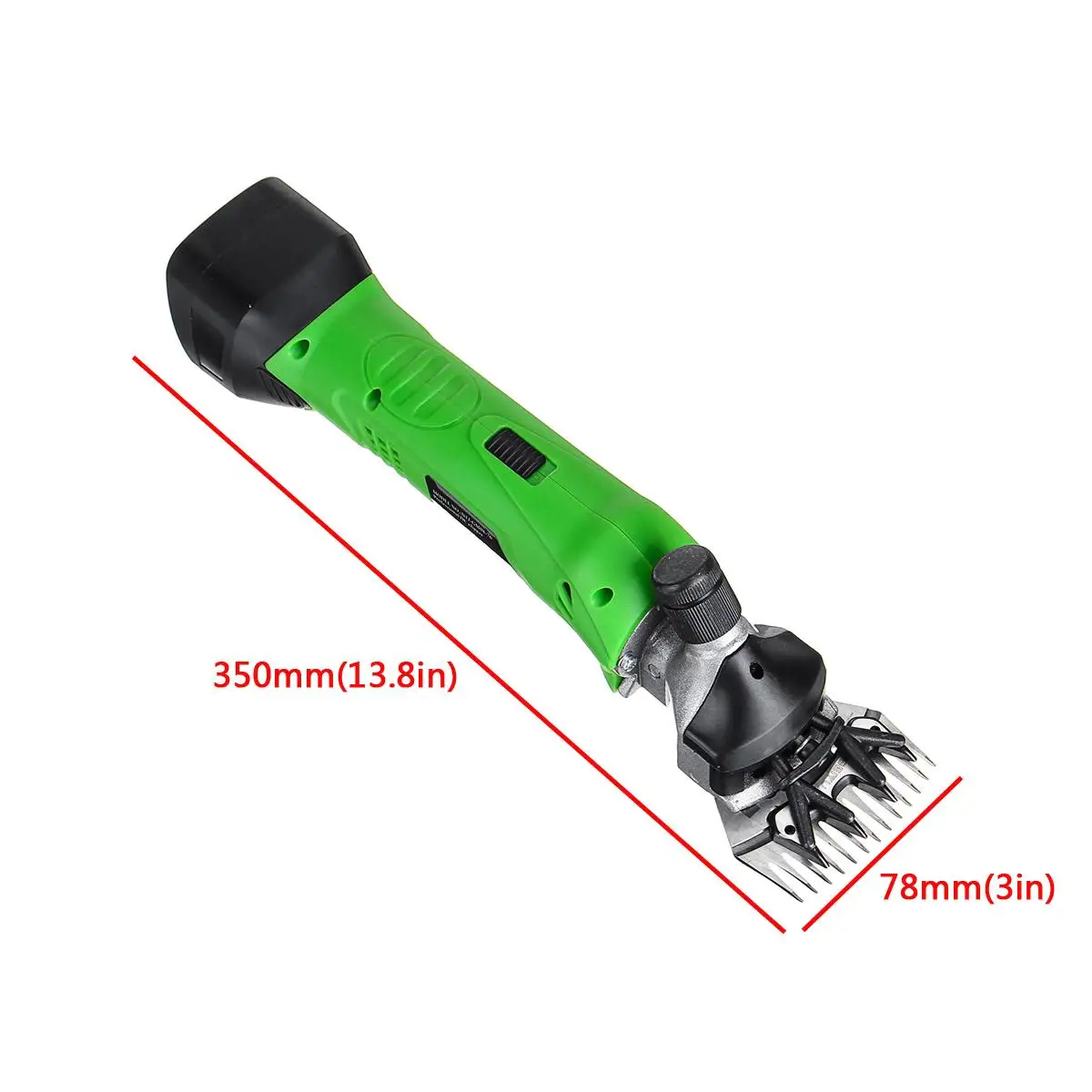Doersupp 12V 200W Cordless Electric Sheep Shearing Clipper Scissors Goat Wool Shears Cutter Powerful Quiet Motor 2500rpm