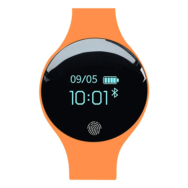 SD01 умный ремешок для умного браслета часы Дети Мужчины Женщины Спорт интеллектуальный счетчик шагов фитнес многоцветный - Цвет: Оранжевый