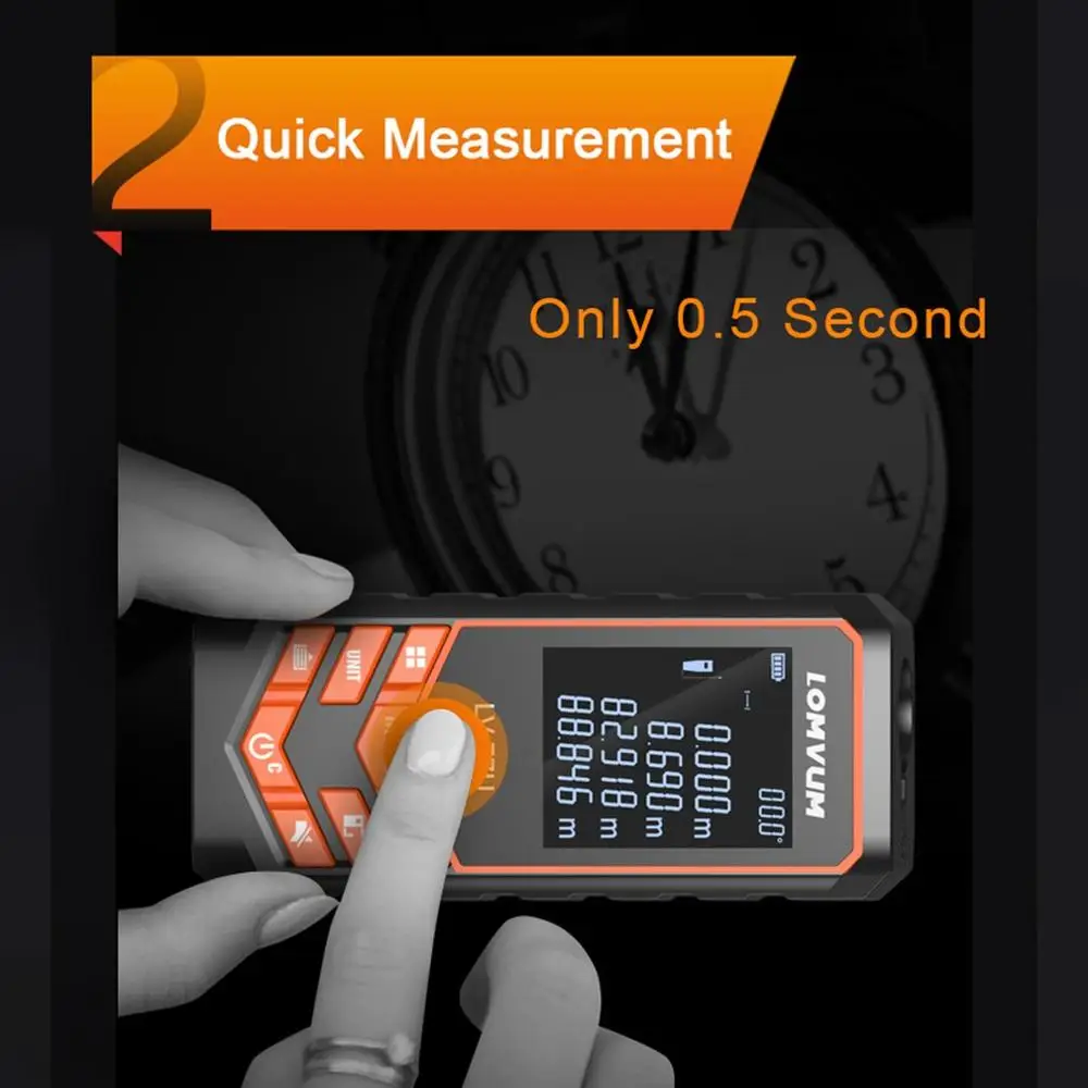 

40m Handheld Laser Distance Meter Rangefinders Spaceteter Area Volume Angle Automatic Calibration Range Finder HuntingLV005820