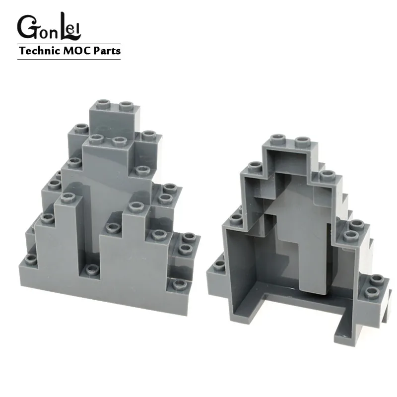 2 шт./лот горная панель треугольная 3x8x7 MOC строительные блоки части кирпича DIY
