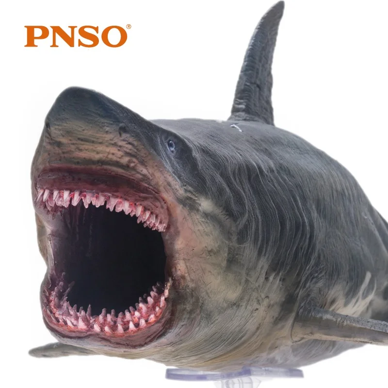 PNSO King Гигантский зуб Megalodon Акула моделирование фигурки животных игрушечные