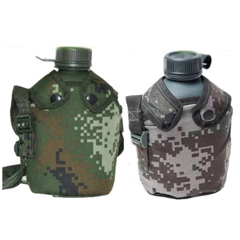 

ENERGE SPRING Troops Distribution of Genuine Bottles New Camouflage Bottles Outdoor Sport Bottle with bag metal water bottle