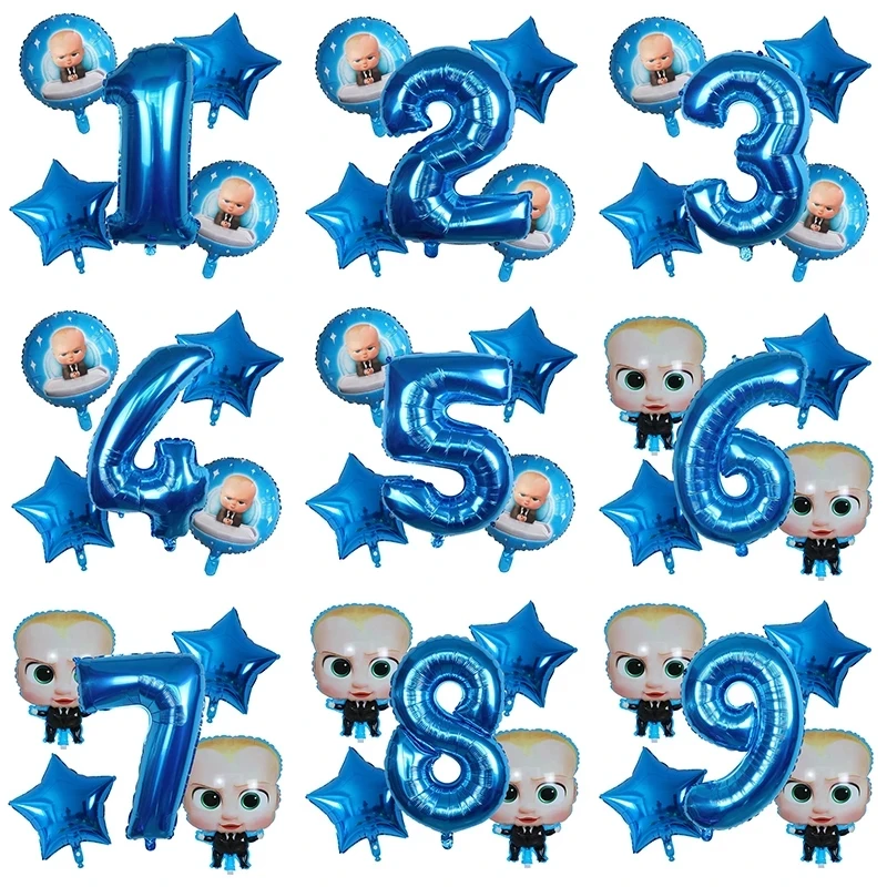 Globo de aluminio de números para decoración de fiesta de cumpleaños,  Globos de helio de dibujos animados para Baby Shower, 1, 2, 3, 4, 5, 6 y 7,  30 pulgadas, 5 piezas|Globos y accesorios| - AliExpress