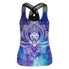 Summer Women Sport Vest 3D Print Yoga Shirt Running Fitness Quick Dry Tank Tops Sleeveless T-shirt Strap Workout Gym Vest Female ► Photo 3/6