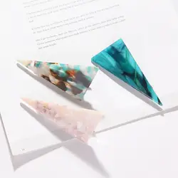 Южно-корейский уксусный кислотный мрамор заколки треугольный шарнир для взрослых Элегантный женский головной убор хипстер студентов