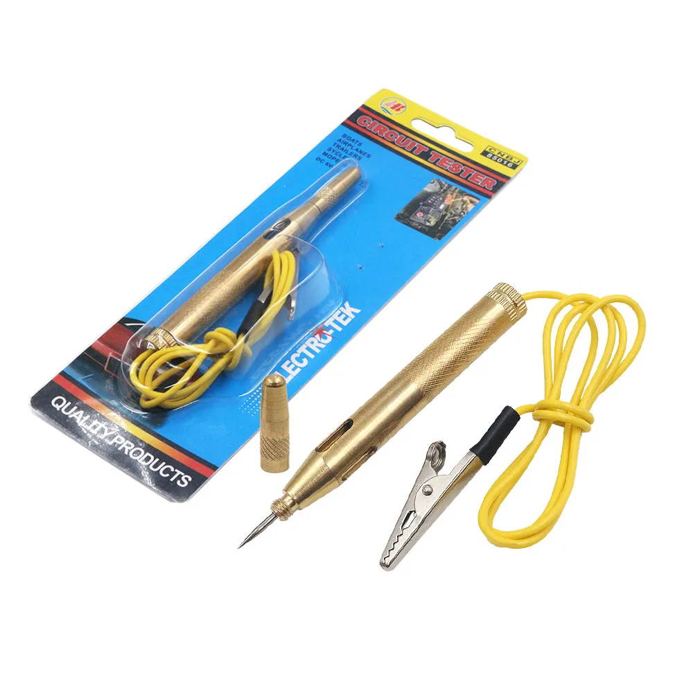 DC 6V 12V 24V Car Circuit Tester Pen Auto Circuit Voltage Test Lamp Probe Light System Test Probe Lamp For Car Truck Motorcycle circuit tester circuit detector car light tester probe pen tester voltage test pen