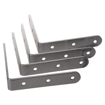 

4 x Stainless Steel Shelf Support Corner Brace Angle Bracket 100x100mm