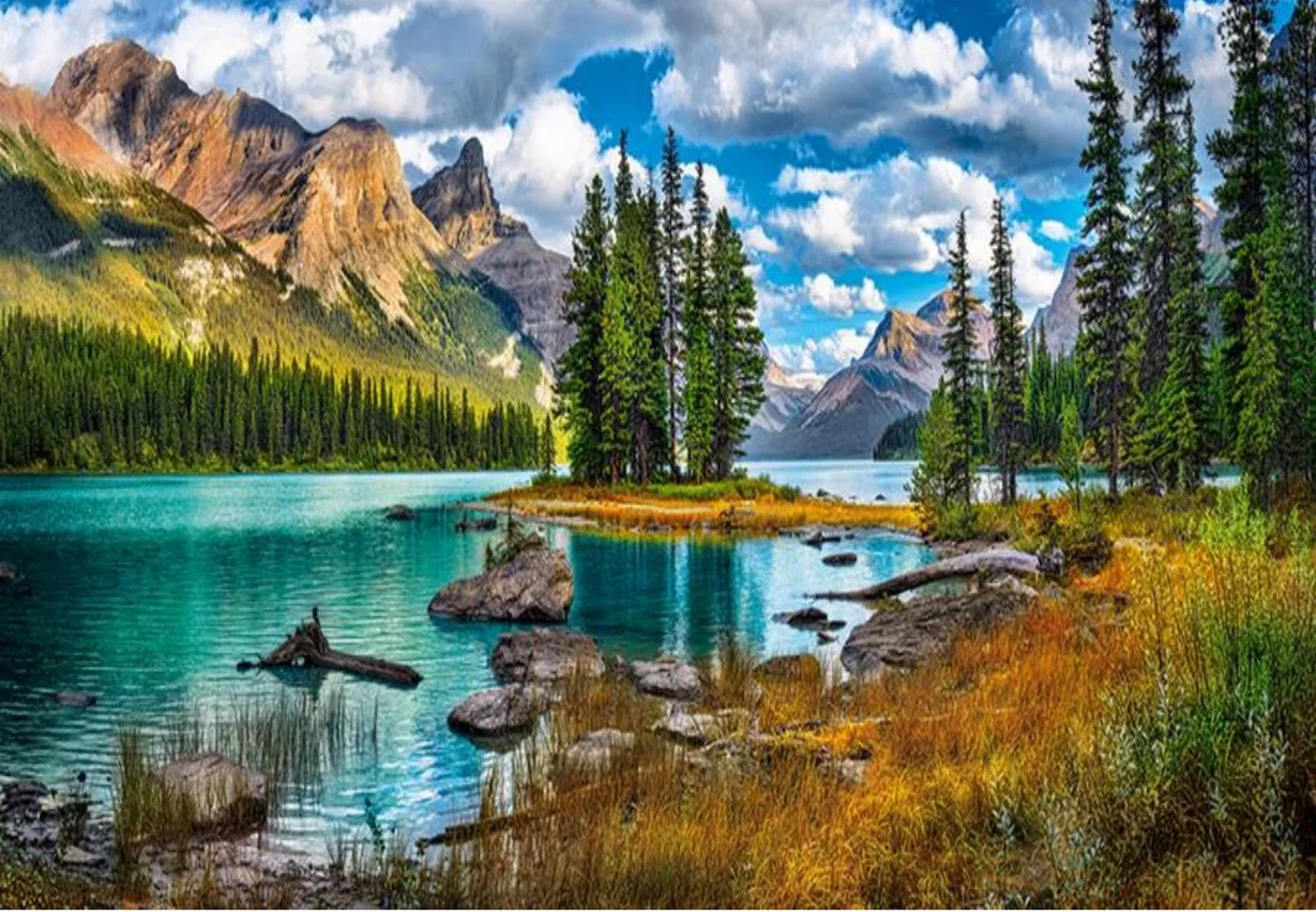 JMINE Div 5D natural lake clouds Mountain tree Full Diamond Painting cross stitch kits art Scenic 3D paint by diamonds | Дом и сад