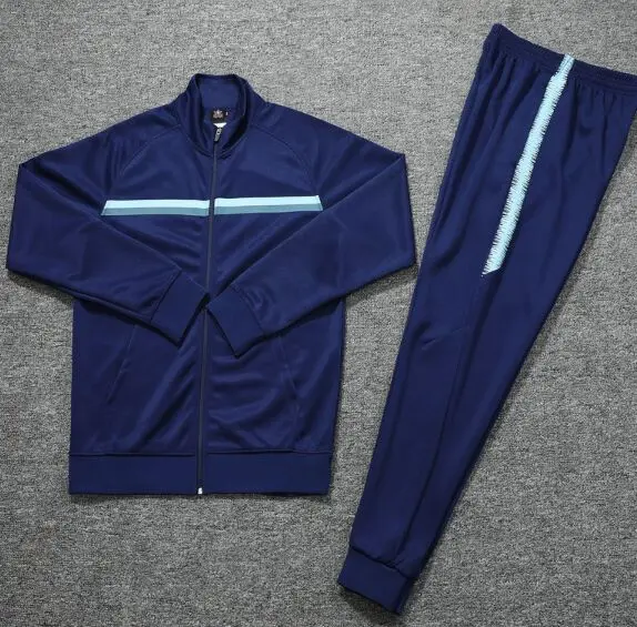 

Fashion Survetements de foot Men 2019/2020 Purple City Blue Tracksuit Training football trainingspak voetbal Soccer Jacket 2020