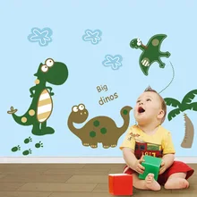 Три поколения съемные самоклеющиеся наклейки на стену детская комната украшение динозавр Райский AY70