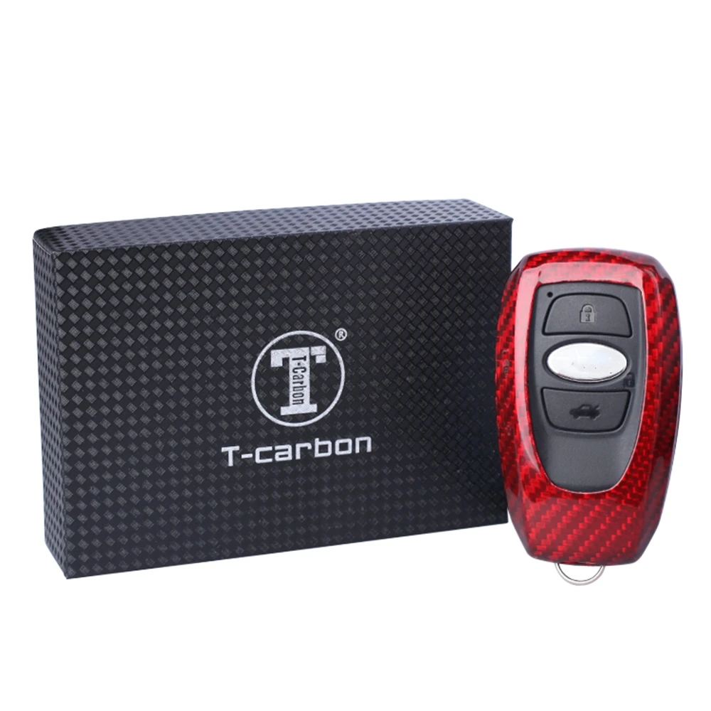 Per Subaru Impreza Brz Xv Crosstrek Forester Legacy Outback Wrx Sti Auto Remote Smart Key Shell Fob Cover Case Tappo In Fibra Di Carbonio