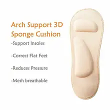1 Pairs Sock Slippers 3D Padded Women's Invisible Socks No Show Nylon Socks Sponge Cushion Liner BreathableFoot Massage Function