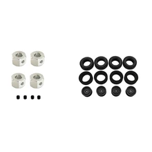 For MN86S MN86KS MN86 MN86K 4Pcs Wheel Tires Tyre & 4PCS 5Mm To 12Mm Metal Combiner Wheel Hub Hex Adapter For WPL D12