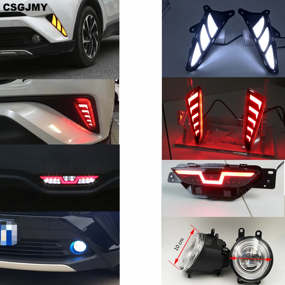 CSGJMY 1 комплект для Toyota CHR C HR 2016 2017 2018 2019 светодиодный дневного указатели поворота