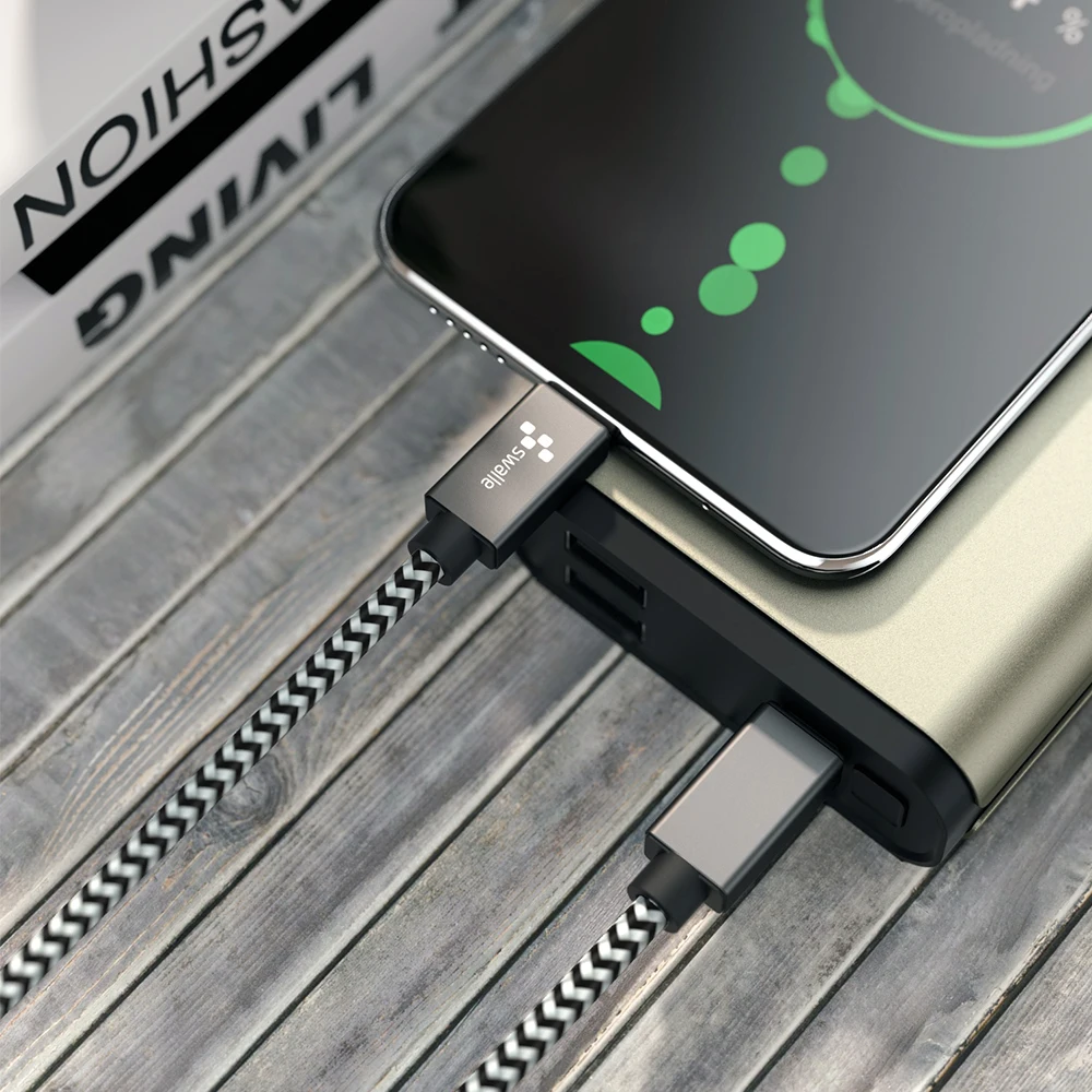 Swalle usb type C кабель для xiaomi redmi k20 pro кабель для мобильного телефона 3.0A Быстрая зарядка для устройств usb type-C