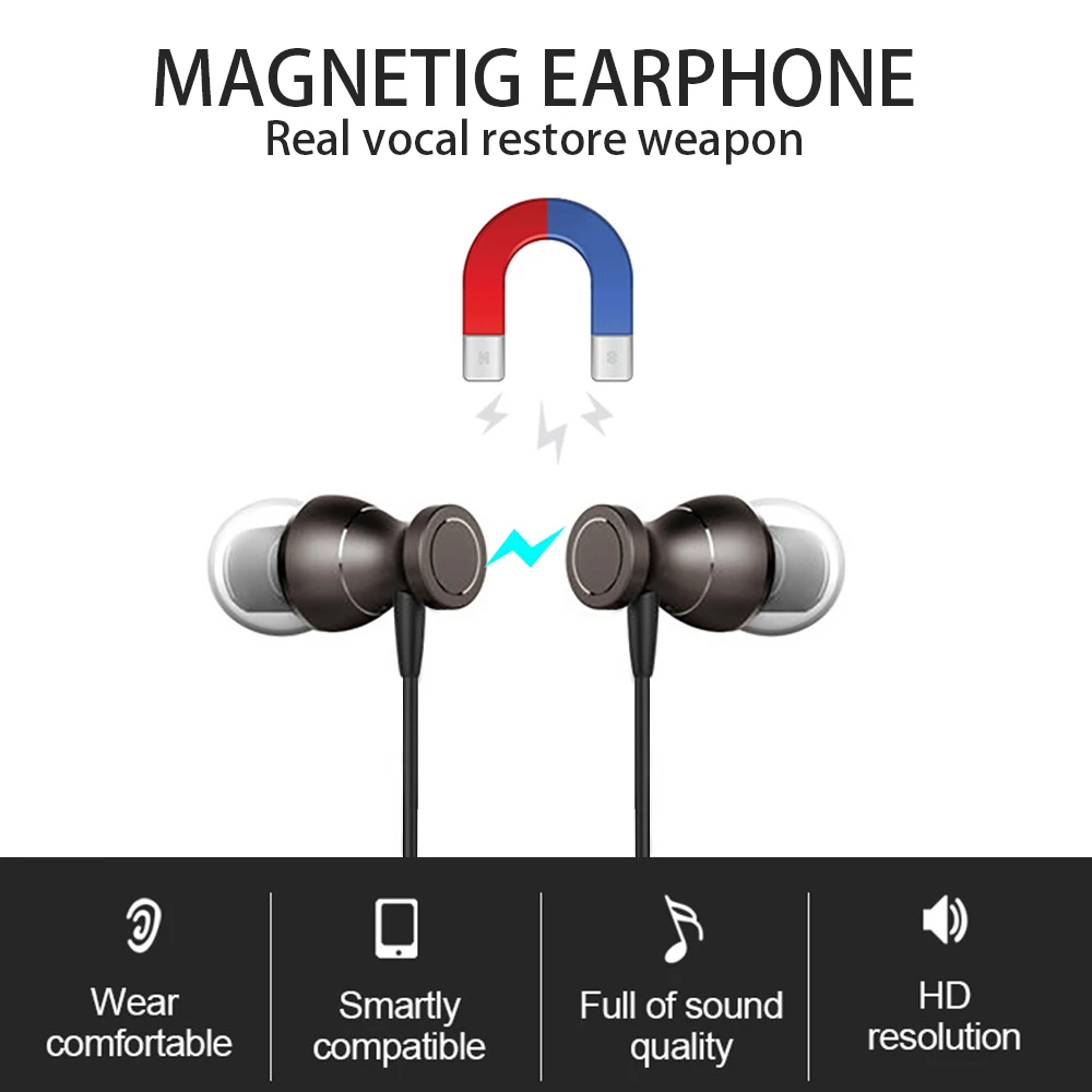 In Ear басов наушники гарнитуры регулятор магнитного четкости стерео звук с для iPhone