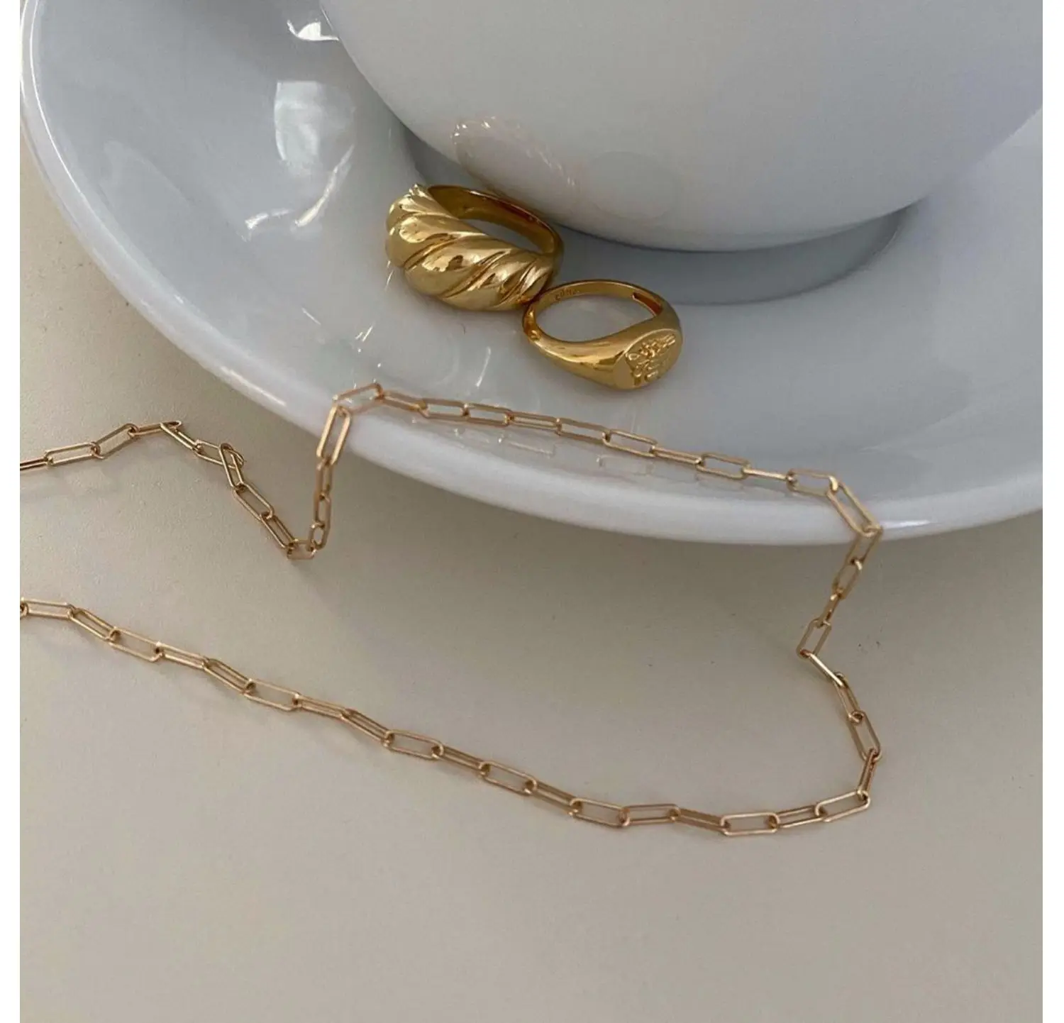 2024 Trend Women's Jewelry Plated 18k Gold Necklaces for