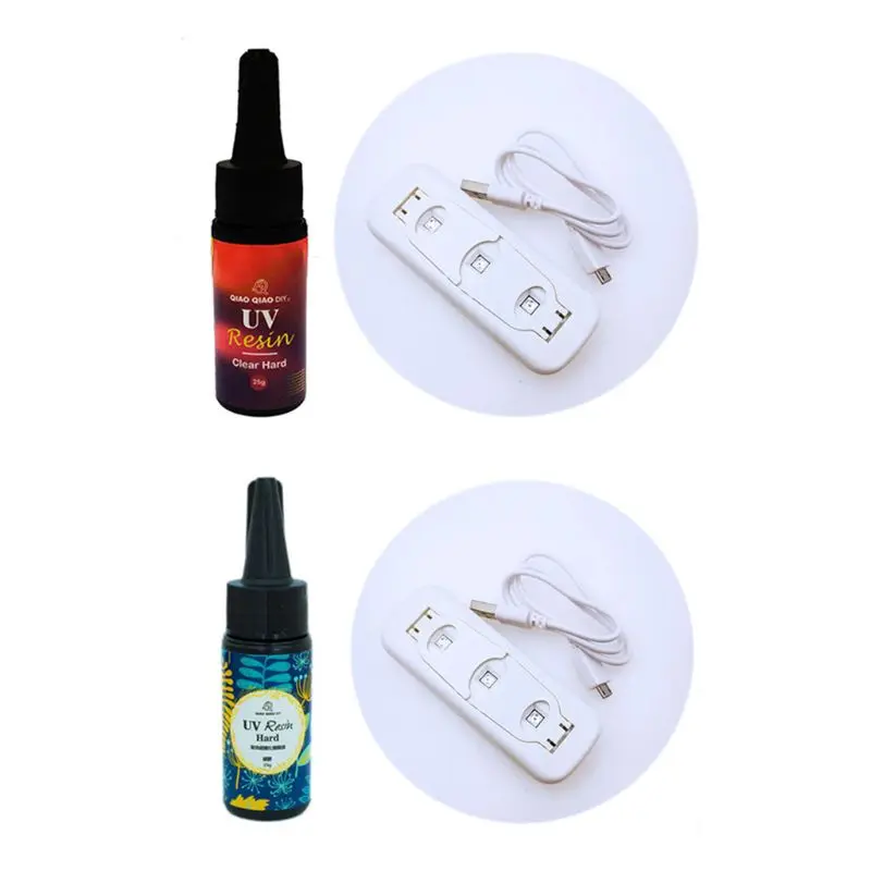 Clear UV Resin 3W Lamp Dryer Jewelry Tools Solar Cure Sunlight Resin Hard Type