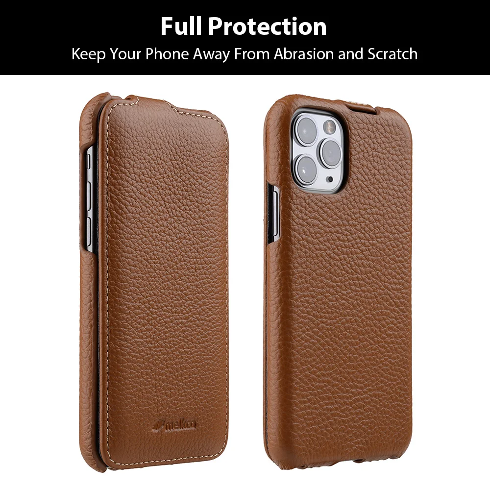 Case for iPhone 11 Pro X XS XR Max Luxury Genuine Leather Flip Cases Handmade Folio Leather Cover for iPhone 11