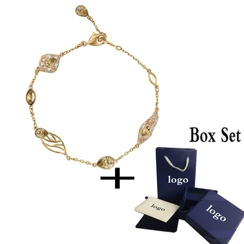 

2020 SWA fashion new accessories GRACEFUL BLOOM decorative bracelet, brown gold coating elegant and romantic women's jewelry