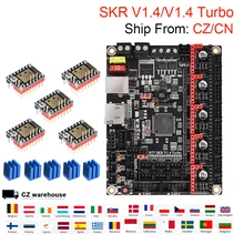 Bigtreetech skr v1.4 skr v1.4 turbo placa de controle com tmc2209 tmc2208 driver vs skr v1.3 mks sgen 3d peças de impressora para ender 3