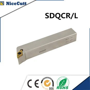 

Nicecutt SDQCR1010H07 SDQCL1010H07 External Turning Tool Holder for DCMT insert Lathe Tool Holder Freeshipping