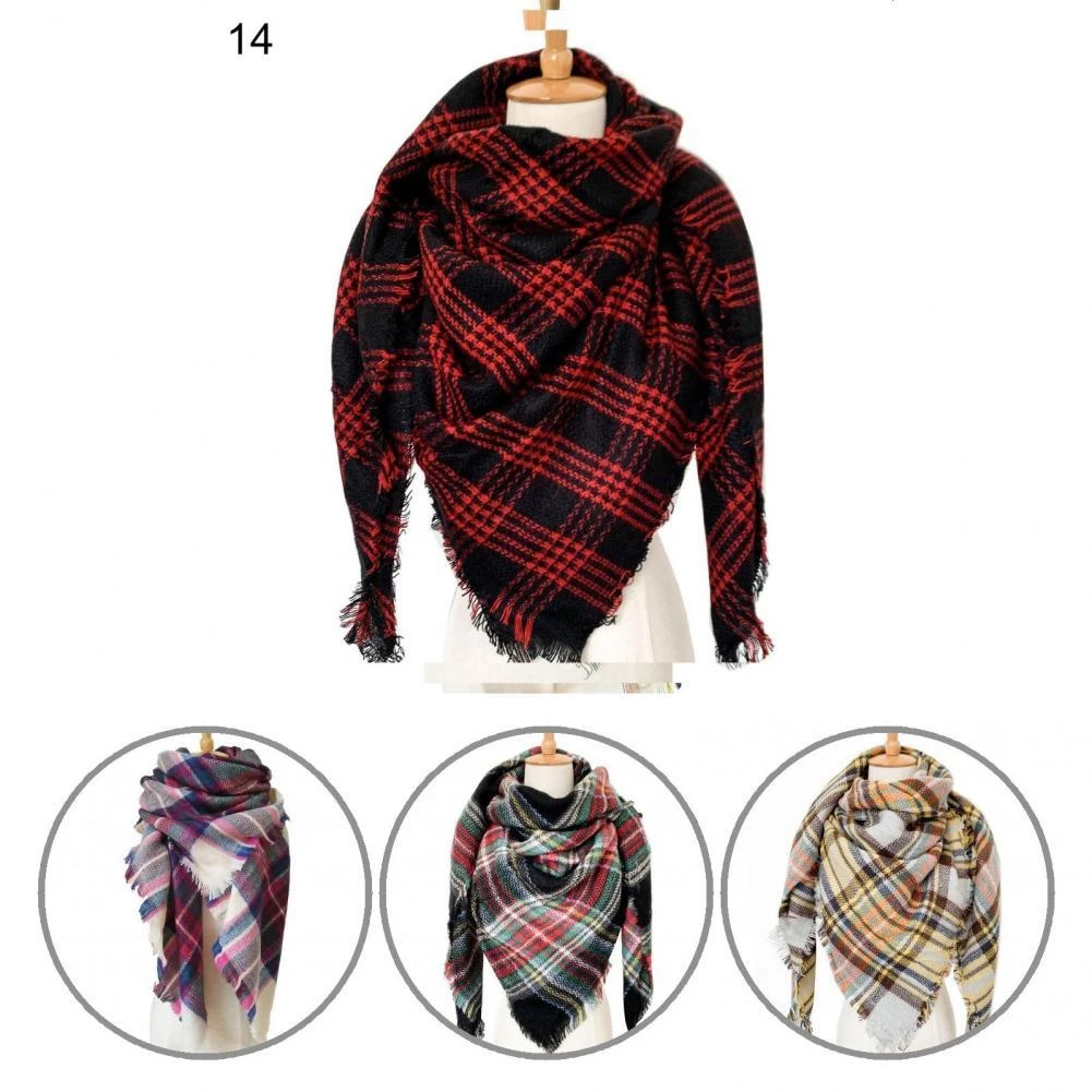 Multi-color  Stylish Multi-function Long Warm Shawl Comfortable Scarf Wrap Washable   for Gift mens infinity scarf