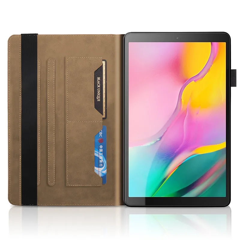 Чехол для Samsung Galaxy Tab A 10 1 2019 Sm T510 T515 чехол из искусственной кожи с откидной крышкой