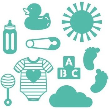 

Baby Toy Metal Cutting Dies Duck Toys Clothes Die Cut For Card Making Scrapbooking Embossing Cuts Stencil Craft