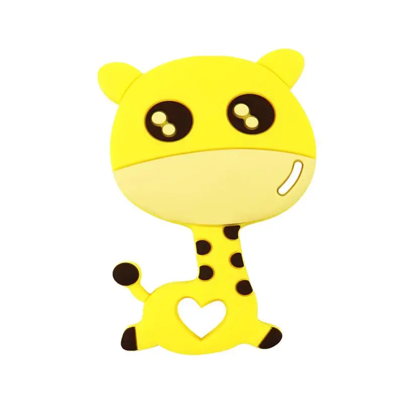Yellow 1 шт. мультфильм детский силиконовый Прорезыватель для зубов игрушка молярная игрушка жираф Прорезыватель для зубов соска для младенцев ясельного возраста синий силиконовый Прорезыватель для зубов игрушка new2020 - Цвет: Yellow