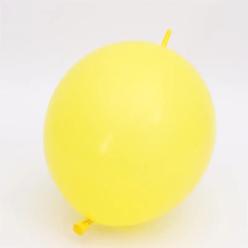 Высокое качество 100 шт./лот 12 дюймов латексные шары утолщение иглы хвост воздушный шар Праздник Вечеринка День рождения Свадебные украшения - Цвет: Цвет: желтый
