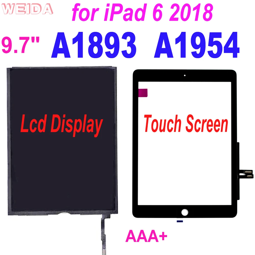 IPad 6 generazione 9.7 2018 LCD DISPLAY SCHERMO SCREEN visualizzazione a1893 a1954 