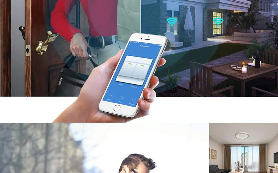 WiFi Tuya умная лампа светильник переключатель универсальный таймер выключателя беспроводной пульт дистанционного управления переключатель работает с Alexa Google Home умный дом