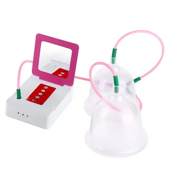 

Electric Vacuum Cup Dual Cups Beauty Breast Massager Liposuction Breast Enlarger Nipple Vibrating Vacuum Pump Cup Women Gifts