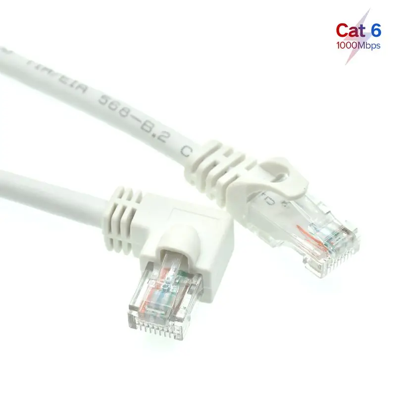 ホワイト LANケーブル RJ45コネクタ 楽天市場】RJ45 LAN LAN変換コネクタ コネクタ L字 L字型 直角