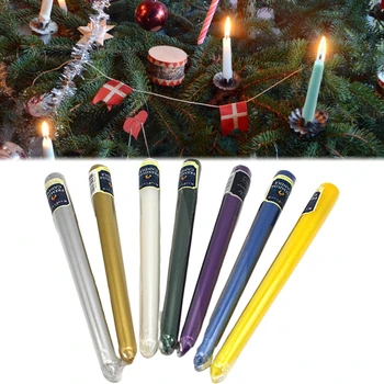 

12pcs No Drop Cone Candle Long Stick Incense Candle Romantic Proposal Birthday Fragrance Candle Smokeless Candlelight Dinner Can