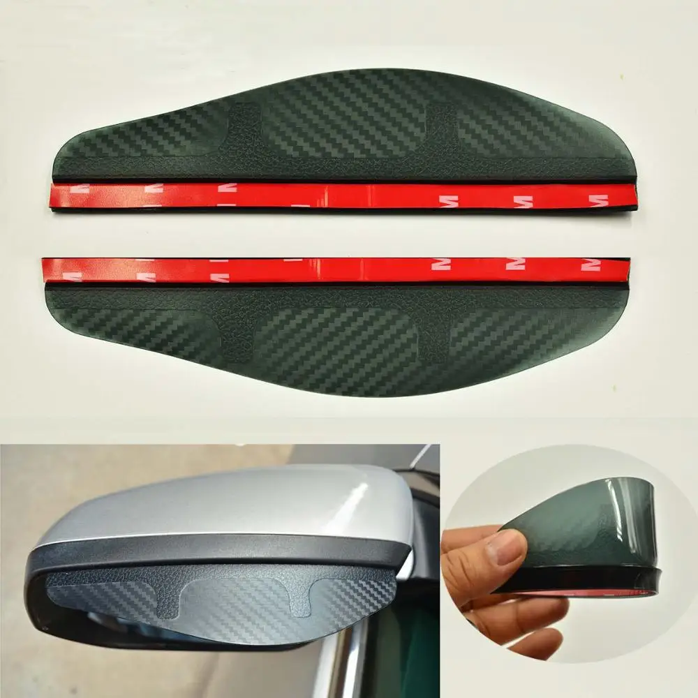 

Unversal Car rearview mirror Awnings Shelters sticker rearview mirror rain eyebrow weather shield sticker car sticker 2pcs