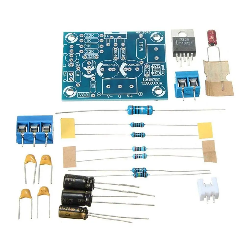 Taidacent 5 Pcs LM1875T Audio Amplifier Circuit Mono Fever Audio Amplifier Board 20W Speaker Amp DIY Mono Audio Amplifier Kit
