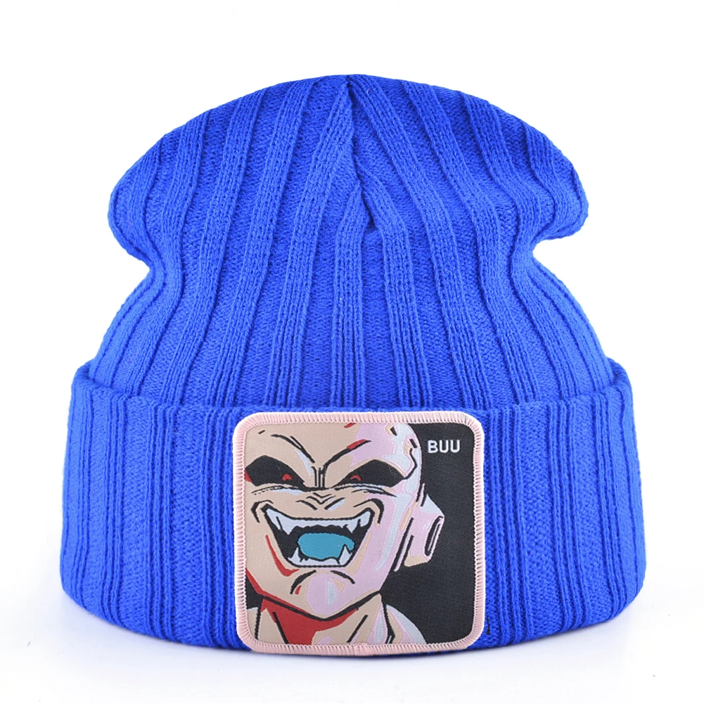 MAJIN BUU зимняя шапка для мужчин дракон вязаная шапочка с помпонами шапка s Женская Skullies Beanies для мужчин вязанная шапка с вышивкой унисекс теплые шапки Gorro