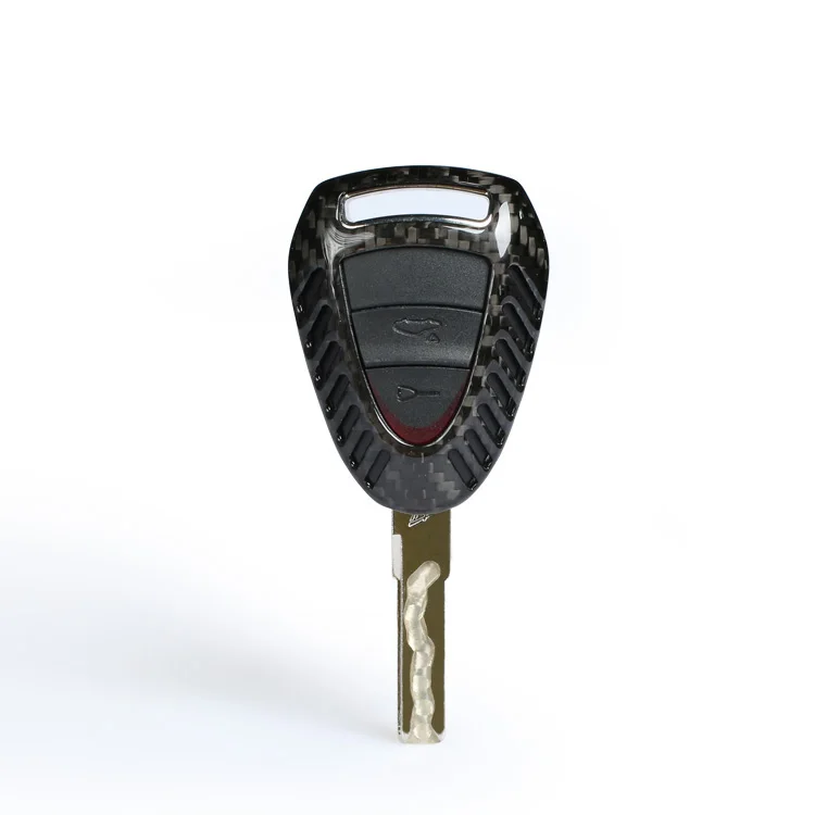 Чехол для ключей автомобиля PORSCHE 997 911 Boxster 987 Cayman, чехол для пульта дистанционного управления, чехол для ключей Fob Shell Aut, защитный чехол из настоящего углеродного волокна