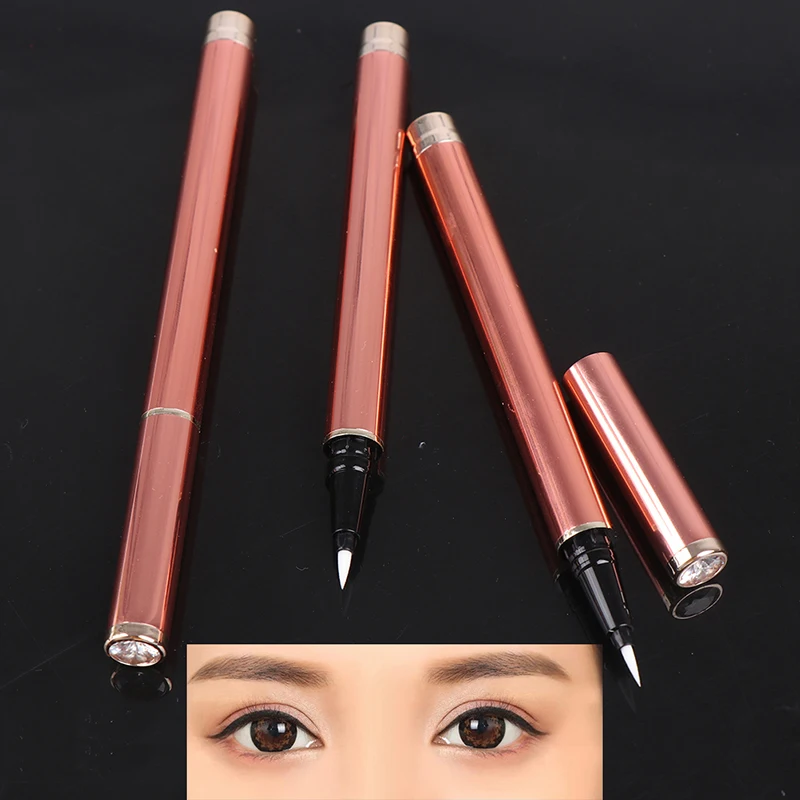 1PCS 8ml Empty Tube Eyeliner Transparent Cosmetic Container Liquid Eyeliner Bottle With Brush Cap