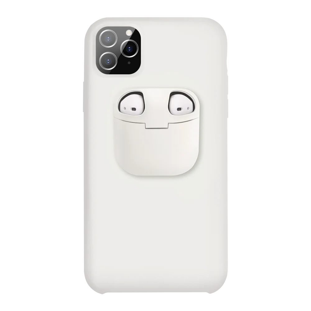 Роскошный Жидкий чехол для телефона с Airpods чехол для iPhone 11 Pro Max Xs Max XR силиконовый чехол для телефона AirPod чехол для Air Pods - Цвет: 03