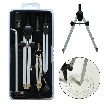 

Durable Drafting Drawing Compasses Set School Math Geometry Teaching Study Tool