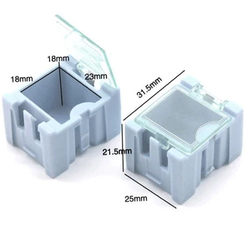 

New 20Pc #1 Blue Parts Box Toolbox Electronic Component Box Screw Chip Resistor Storage Box Automatically Pops Up Patch Containe