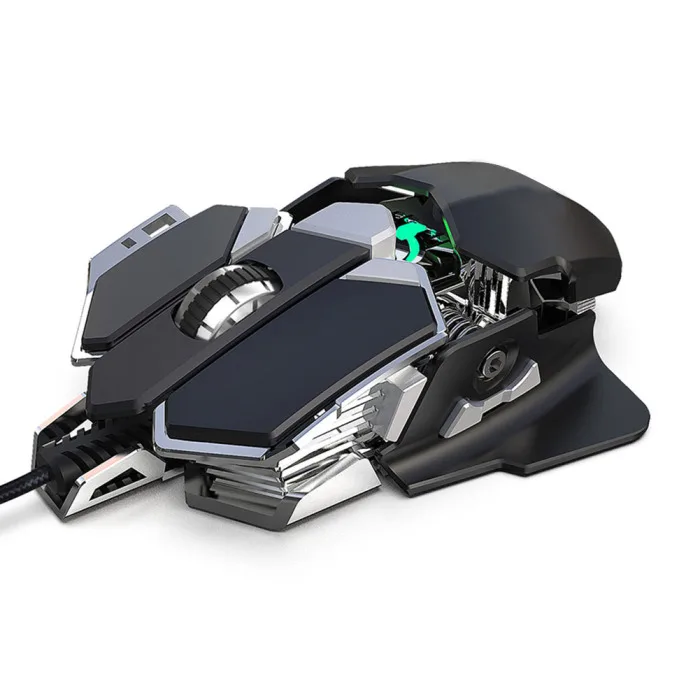 Механическая игровая мышь Проводная 6400 dpi программируемая 9 клавиш компьютерная геймерская мышь WIF66