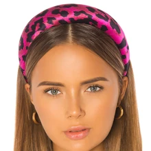 Dvacaman мягкий хлопок Губка оголовье Леопард широкий большой обруч для волос INS Мода блоггер ободок Девушки Женщины ободок для вечеринки зима